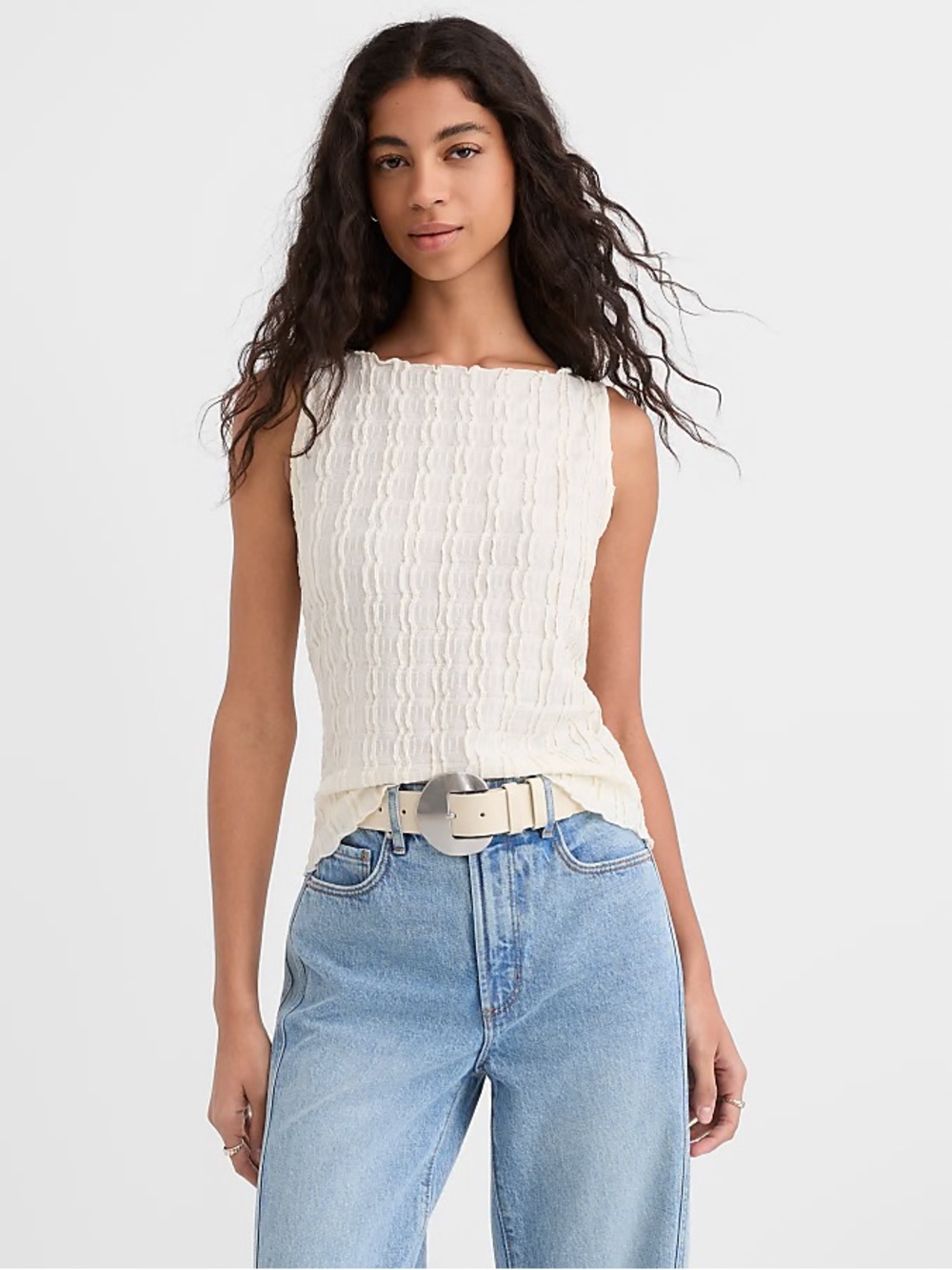 Loft Ruffled Tank Top - Picture 2 of 4
